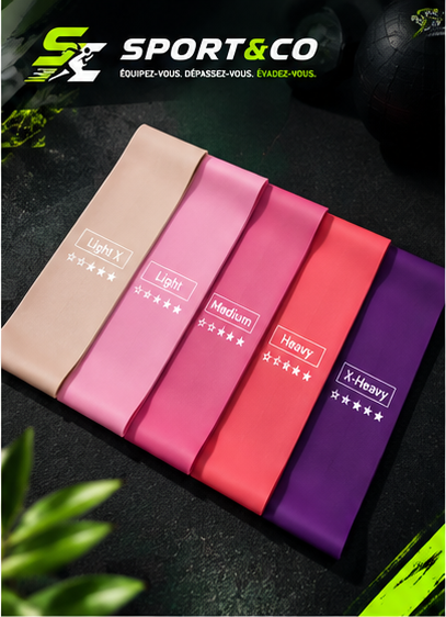 Pack de 5 élastiques de résistance
